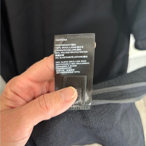 Lafayette 148 New York Black Wool Nouveau Midi Dress Size 10 Cocktail Career - Picture 10 of 15